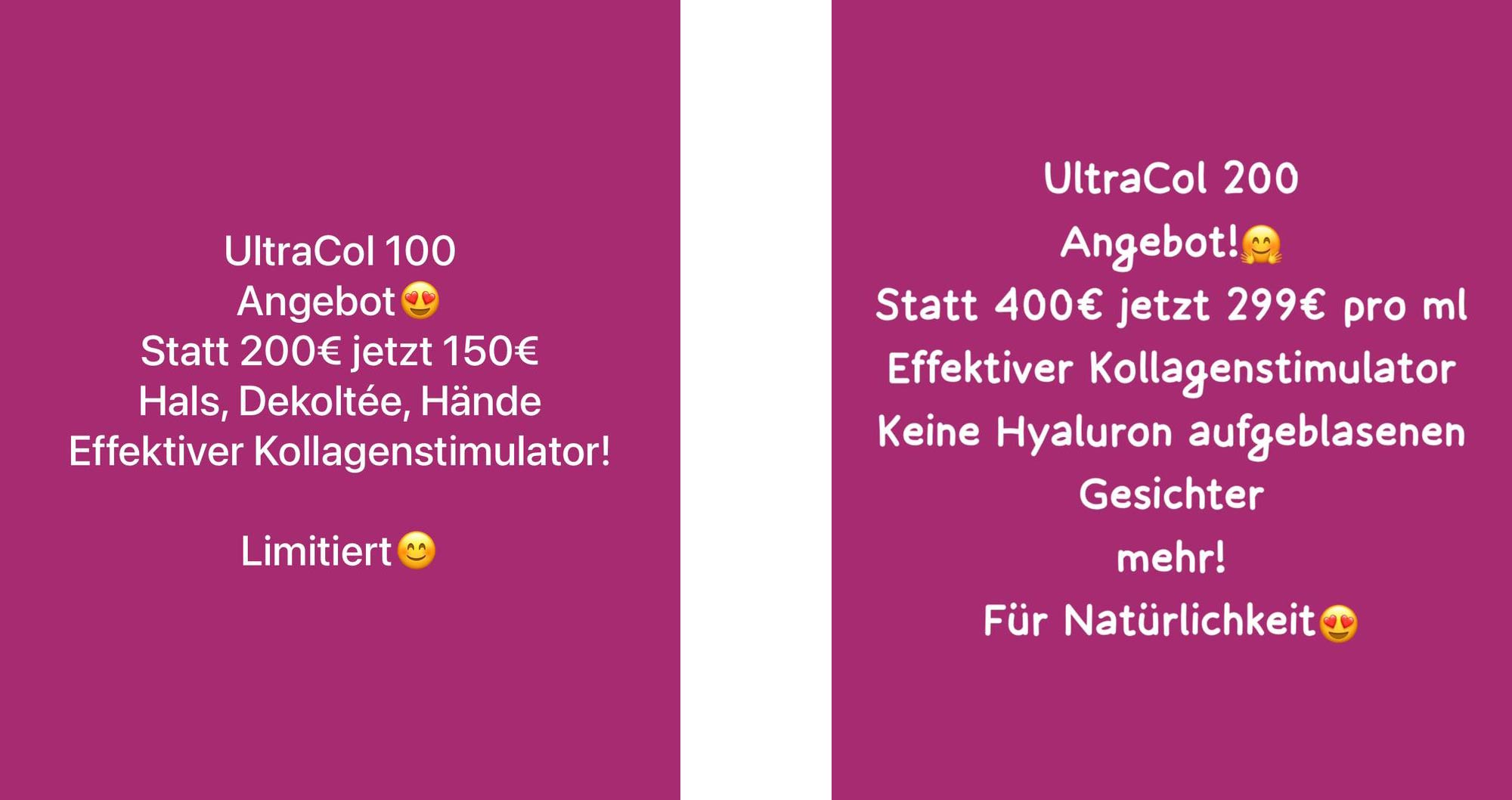 Angebote UltraCol Kollagenstimulator PDO